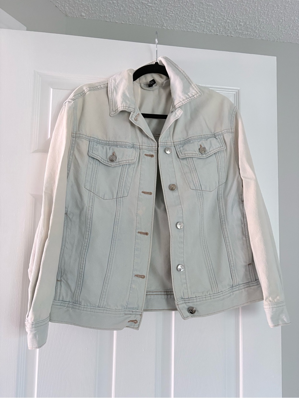 H&M Light Cream Denim Jacket